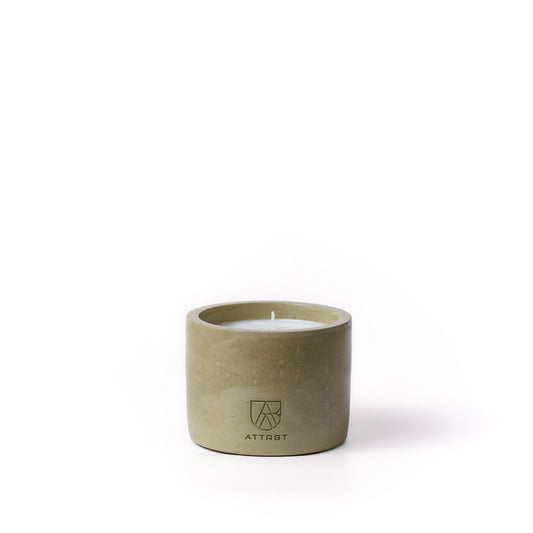 zest. concrete candle